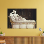 Pauline Bonaparte as Venus Triumphant, c.1805-08 Canvas Afdruk (Insitu (Woonkamer))