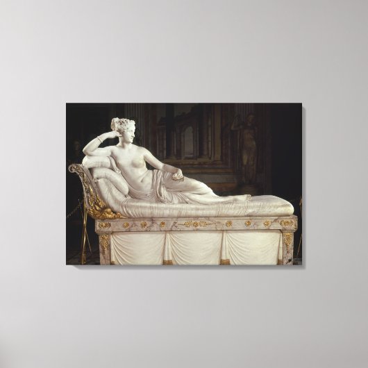 Pauline Bonaparte as Venus Triumphant, c.1805-08 Canvas Afdruk (Voorkant)