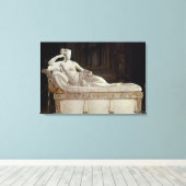 Pauline Bonaparte as Venus Triumphant, c.1805-08 Canvas Afdruk (Insitu (Houten vloer))