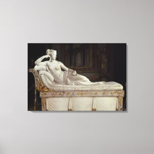 Pauline Bonaparte as Venus Triumphant, c.1805-08 Canvas Afdruk