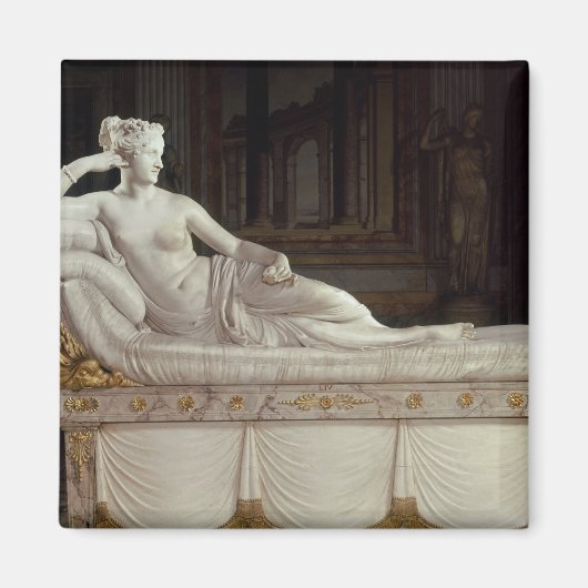 Pauline Bonaparte as Venus Triumphant, c.1805-08 Magneet (Voorkant)