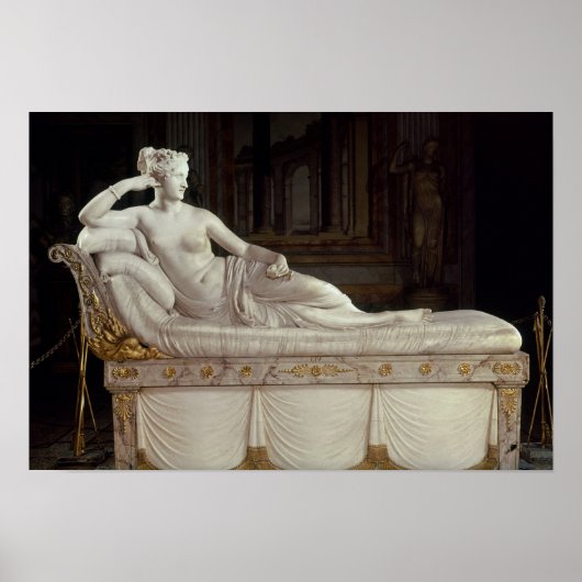 Pauline Bonaparte as Venus Triumphant, c.1805-08 Poster (Voorkant)