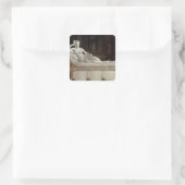 Pauline Bonaparte as Venus Triumphant, c.1805-08 Vierkante Sticker (Tas)