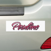 Pauline faded Aufkleber-Sticker Bumpersticker (Op auto)