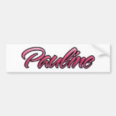 Pauline faded Aufkleber-Sticker Bumpersticker (Voorkant)