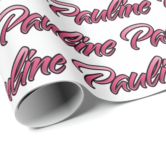 Pauline faded pink personalisiertes Geschenkpapier Cadeaupapier (Rol Hoek)