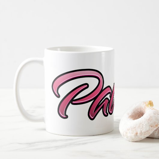 Pauline faded pink Tasse Teetasse Kaffeetasse Koffiemok (Met donut)