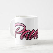 Pauline faded pink Tasse Teetasse Kaffeetasse Koffiemok (Voorkant links)