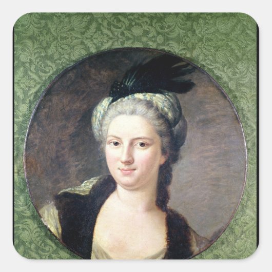 Pauline-Felicite de Nesle County Vierkante Sticker (Voorkant)