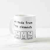 Pauline periodieke lijstnaam mok (Voorkant links)