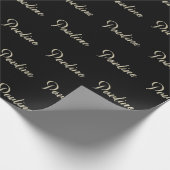 Pauline white gold Handwriting Geschenkpapier Cadeaupapier (Hoek)