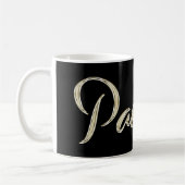 Pauline white gold Handwriting Tasse Kaffeetasse Koffiemok (Links)