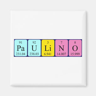 Paulino periodieke lijstnaam magnet