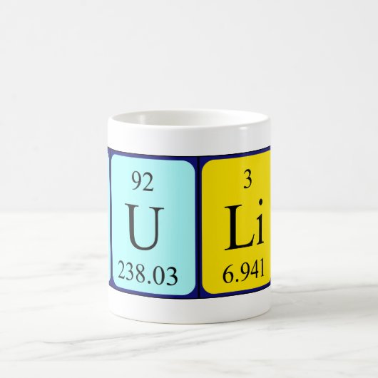 Paulino periodieke lijstnaam mok (Center)