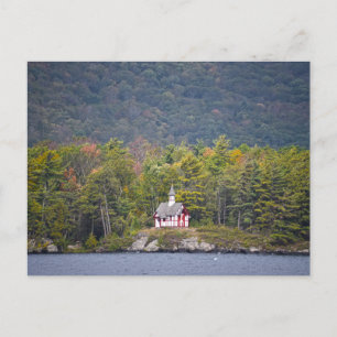 Paulist Chapel op Lake George, New York Briefkaart