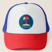 Paulo10 Desert Island Design Trucker Pet (Voorkant)