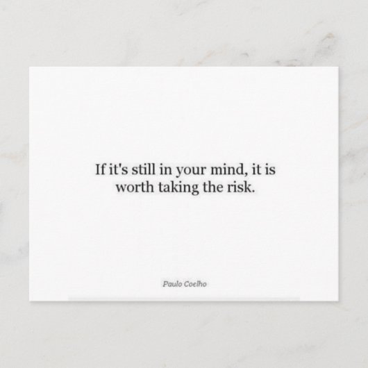 Paulo Coelho Quote Briefkaart (Voorkant)