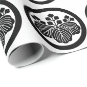 Paulownia met 5-3 bloei in cirkel cadeaupapier (Rol Hoek)