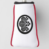 Paulownia met 5-3 bloei in cirkel golfheadcover (Draai 90)