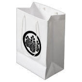 Paulownia met 5-3 bloei in cirkel medium cadeauzakje (Voorkant Gekanteld)