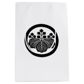 Paulownia met 5-3 bloei in cirkel medium cadeauzakje (Voorkant)