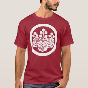 Paulownia met 5-3 bloei in cirkel t-shirt