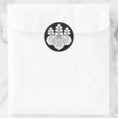 Paulownia met 5-7 bloei ronde sticker (Tas)