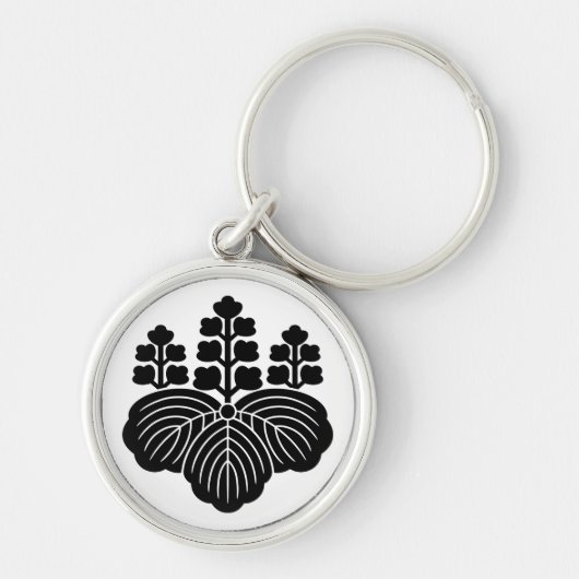 Paulownia met 5-7 bloei sleutelhanger (Voorkant)