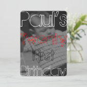 Paul's 21e uitnodiging (Staand voorkant)