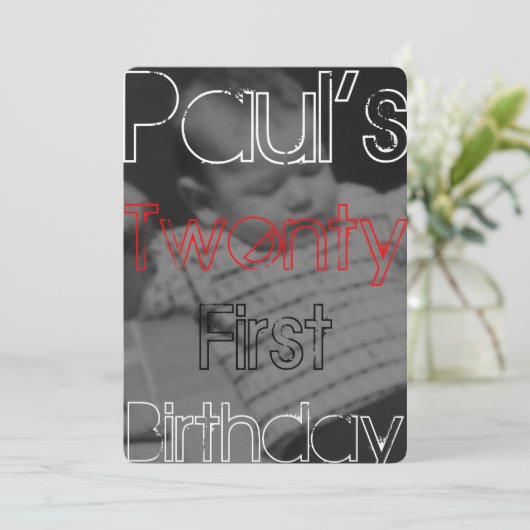 Paul's 21e uitnodiging (Staand voorkant)