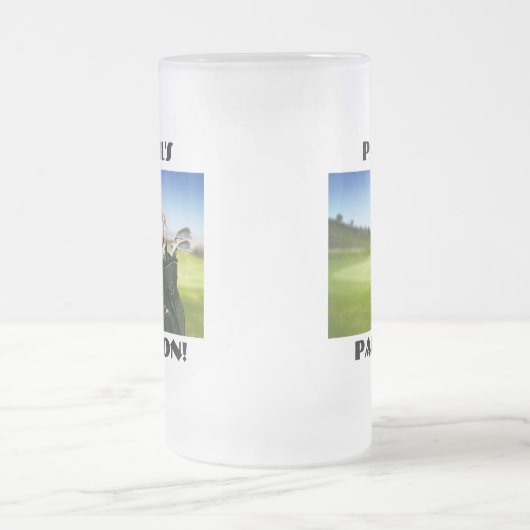 Paul's Passie (Golf)! 16 oz. Stein. Matglas Bierpul (Center)