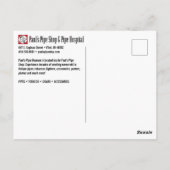 Paul's Pipe Museum Briefkaart (Achterkant)