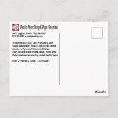 Paul's Pipe Shop Postcard Briefkaart (Achterkant)