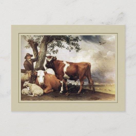 Paulus Potter, Young Bull 1647 Briefkaart (Voorkant)