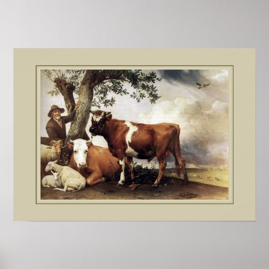 Paulus Potter, Young Bull Poster (Voorkant)