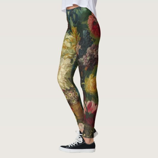 Paulus Theodorus van Brussel - bloemen in een vaas Leggings (Links)