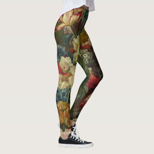 Paulus Theodorus van Brussel - bloemen in een vaas Leggings (Rechts)