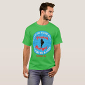 Paunch Burger OF JE BENT EEN NERD T-shirt (Voorkant volledig)
