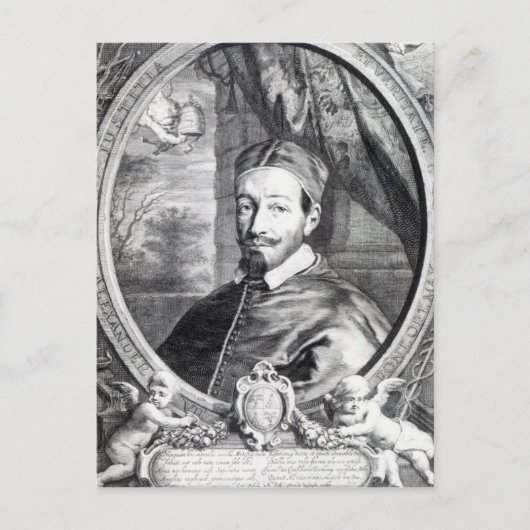 Paus Alexander VII Briefkaart (Voorkant)