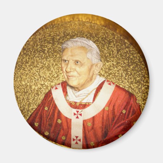 Paus Benedict XVI mosaic Magnet (Voorkant)