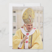 Paus Benedict XVI T-Shirt Feestdagenkaart (Voorkant)