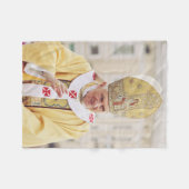 Paus Benedict XVI T-Shirt Fleece Deken (Voorkant (Horizontaal))
