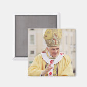 Paus Benedict XVI T-Shirt Magneet (Voorkant / Achterkant)