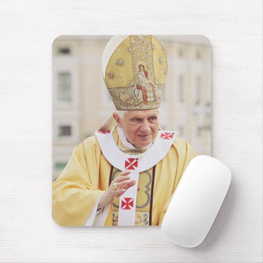 Paus Benedict XVI T-Shirt Muismat (Met muis)