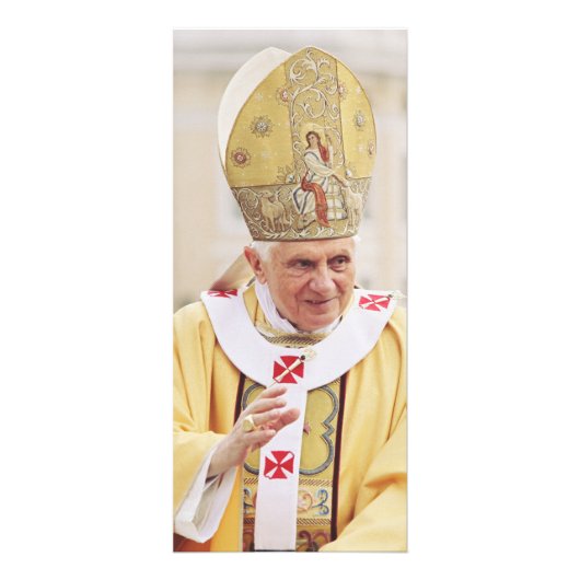 Paus Benedict XVI T-Shirt Reclamekaart (Voorkant)