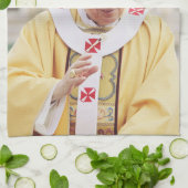 Paus Benedict XVI T-Shirt Theedoek (Gevouwen)