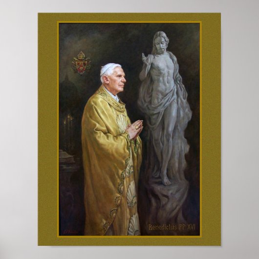 Paus Benedict XVII Officieel Vaticaanportret Poster (Voorkant)