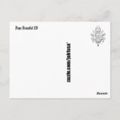 Paus Benedictus XV Briefkaart (Achterkant)
