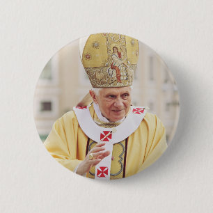 Paus Benedictus XVI de leraar van de waarheid Ronde Button 5,7 Cm