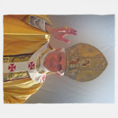 PAUS BENEDICTUS XVI Fleece Deken (Voorkant (Horizontaal))